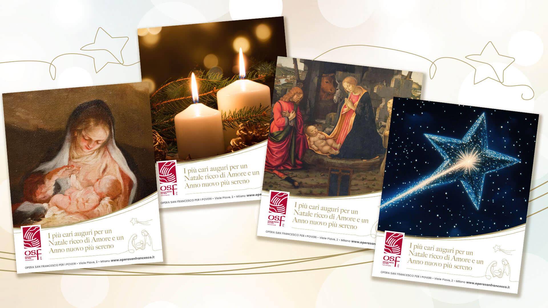 Cartoline ed e-card solidali, Natale 2025 - OSF